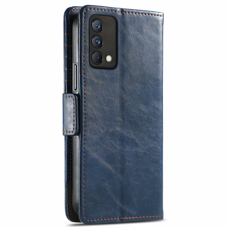 For OPPO Realme GT Master CaseNeo Business Splicing Dual Magnetic Buckle Horizontal Flip PU Leather Case with Holder & Card Slots & Wallet