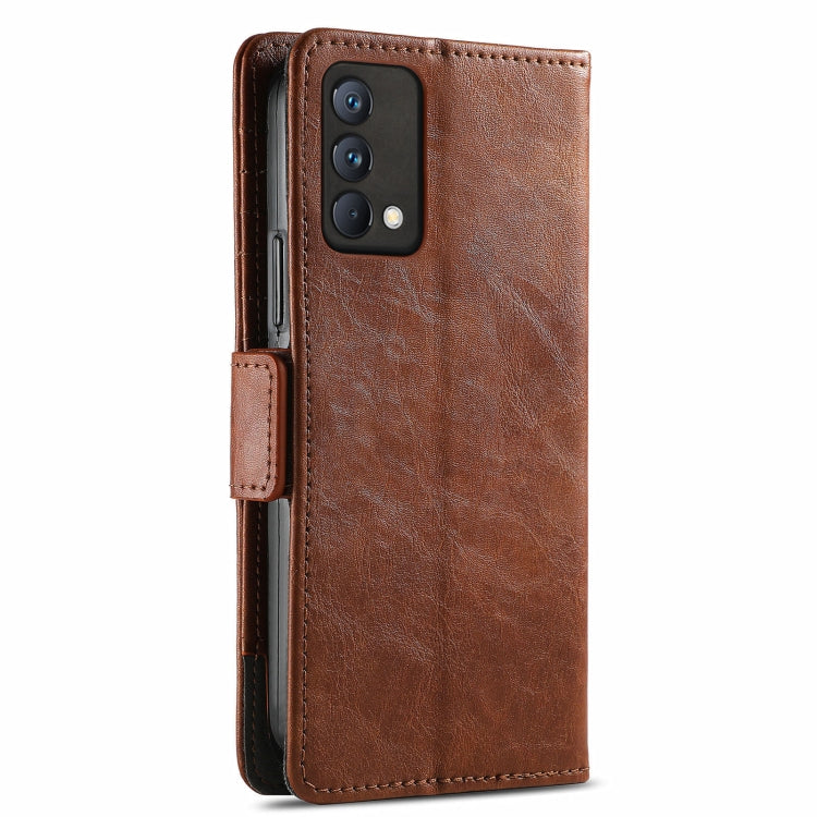 For OPPO Realme GT Master CaseNeo Business Splicing Dual Magnetic Buckle Horizontal Flip PU Leather Case with Holder & Card Slots & Wallet