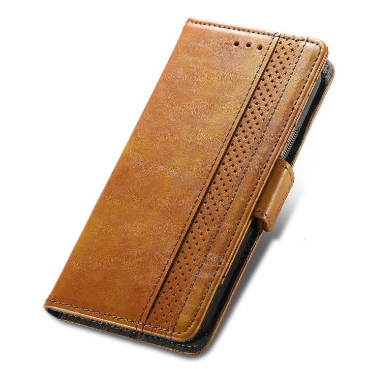 For vivo V21 CaseNeo Business Splicing Dual Magnetic Buckle Horizontal Flip PU Leather Case with Holder & Card Slots & Wallet