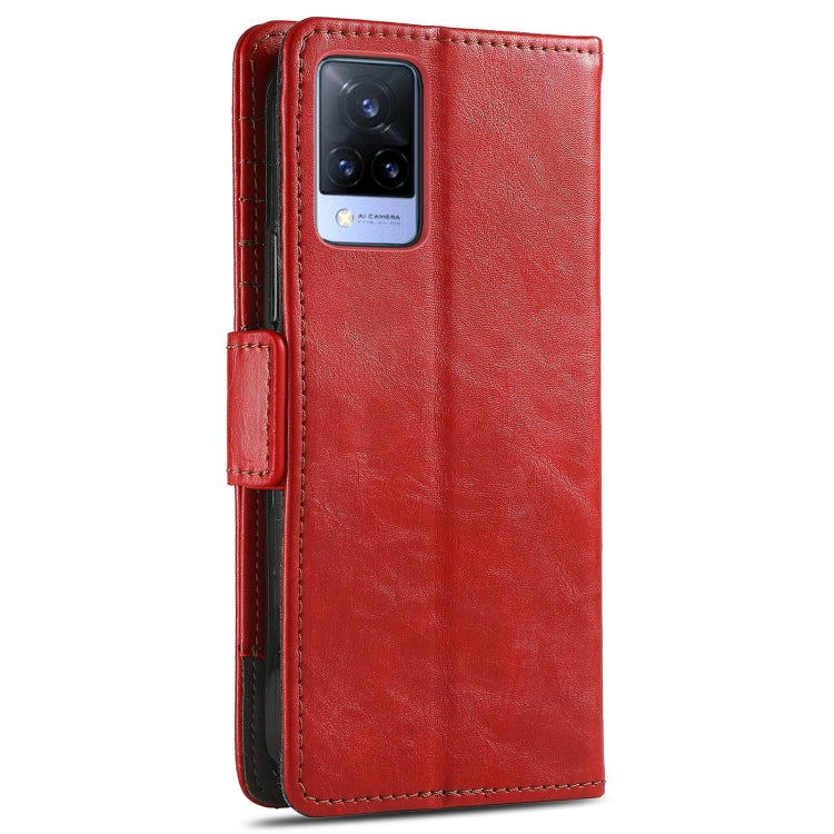 For vivo V21 CaseNeo Business Splicing Dual Magnetic Buckle Horizontal Flip PU Leather Case with Holder & Card Slots & Wallet