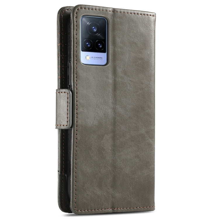 For vivo V21 CaseNeo Business Splicing Dual Magnetic Buckle Horizontal Flip PU Leather Case with Holder & Card Slots & Wallet