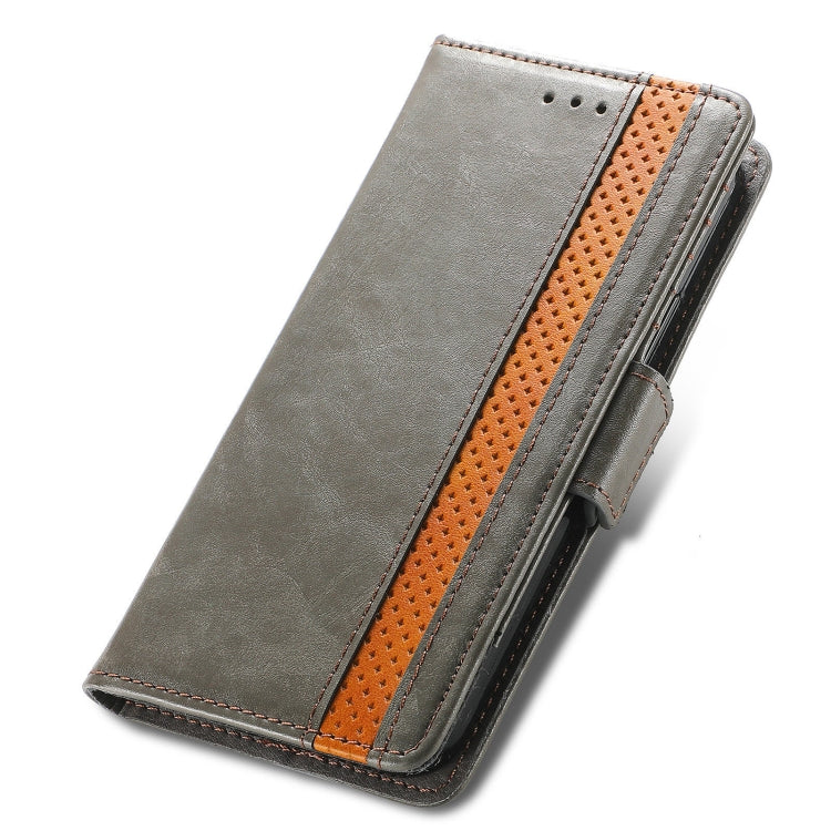 For vivo V21 CaseNeo Business Splicing Dual Magnetic Buckle Horizontal Flip PU Leather Case with Holder & Card Slots & Wallet