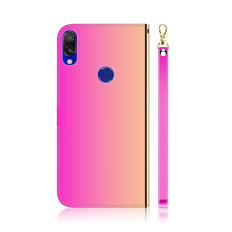 For Xiaomi Redmi 7 / Y3 Imitated Mirror Surface Horizontal Flip Leather Case with Holder & Card Slots & Wallet & Lanyard