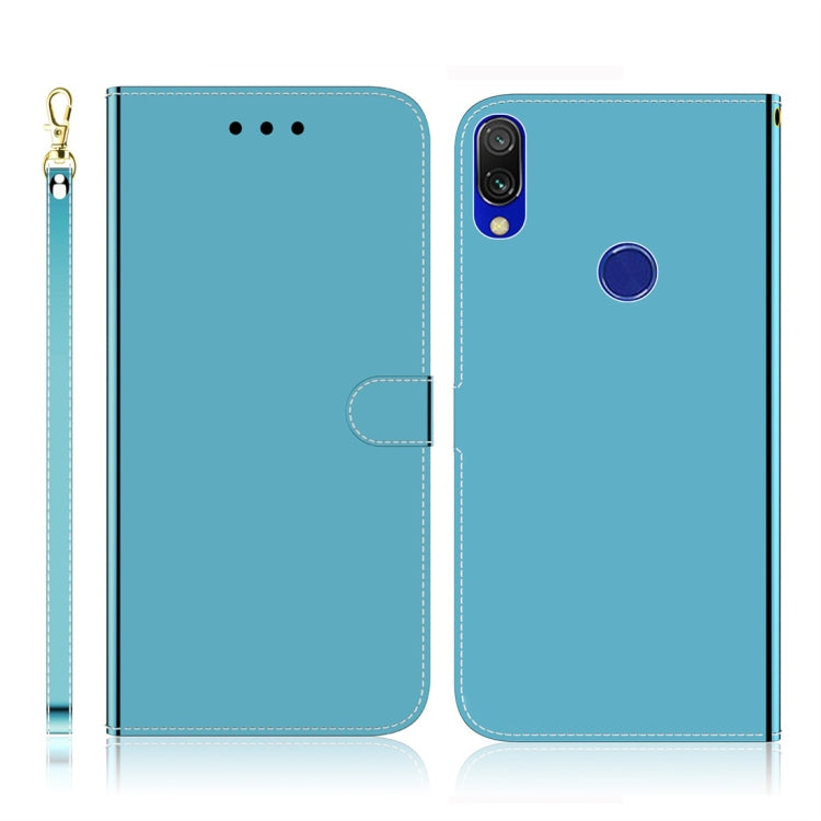 For Xiaomi Redmi 7 / Y3 Imitated Mirror Surface Horizontal Flip Leather Case with Holder & Card Slots & Wallet & Lanyard
