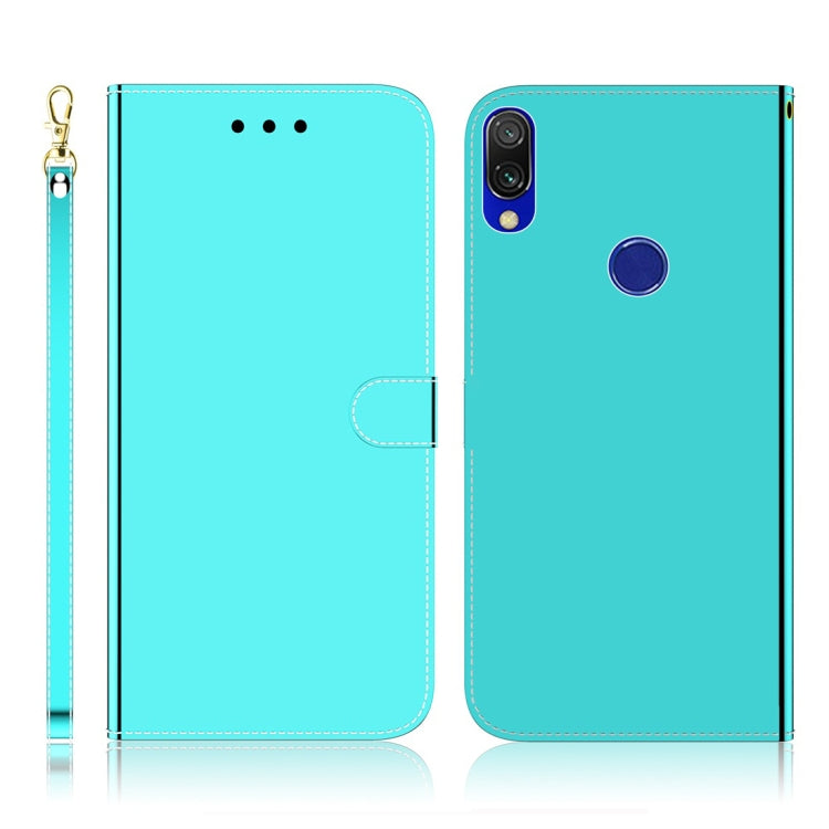 For Xiaomi Redmi 7 / Y3 Imitated Mirror Surface Horizontal Flip Leather Case with Holder & Card Slots & Wallet & Lanyard