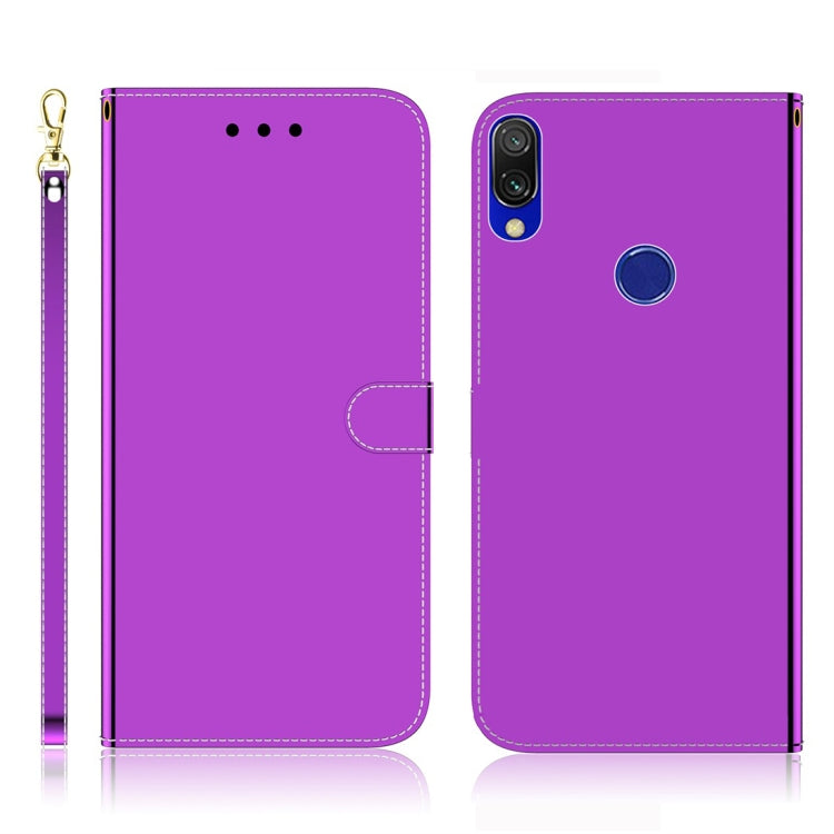 For Xiaomi Redmi 7 / Y3 Imitated Mirror Surface Horizontal Flip Leather Case with Holder & Card Slots & Wallet & Lanyard