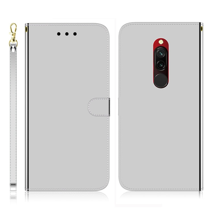 For Xiaomi Redmi 8 Imitated Mirror Surface Horizontal Flip Leather Case with Holder & Card Slots & Wallet & Lanyard