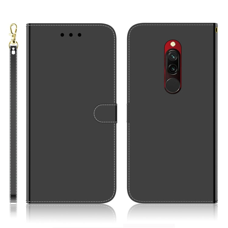 For Xiaomi Redmi 8 Imitated Mirror Surface Horizontal Flip Leather Case with Holder & Card Slots & Wallet & Lanyard