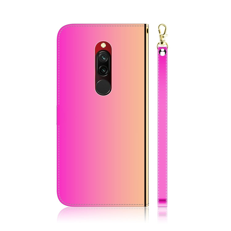 For Xiaomi Redmi 8 Imitated Mirror Surface Horizontal Flip Leather Case with Holder & Card Slots & Wallet & Lanyard