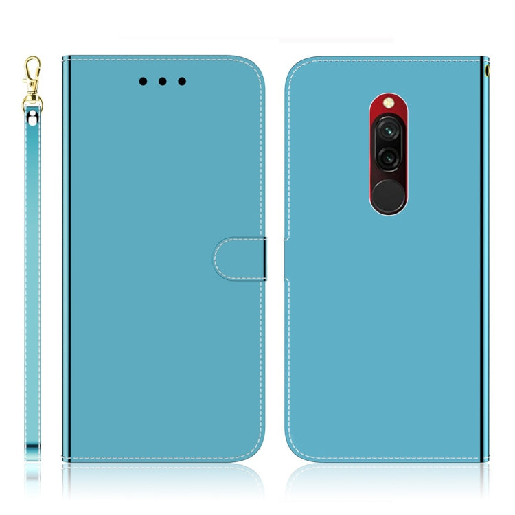 For Xiaomi Redmi 8 Imitated Mirror Surface Horizontal Flip Leather Case with Holder & Card Slots & Wallet & Lanyard