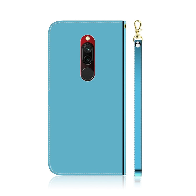 For Xiaomi Redmi 8 Imitated Mirror Surface Horizontal Flip Leather Case with Holder & Card Slots & Wallet & Lanyard