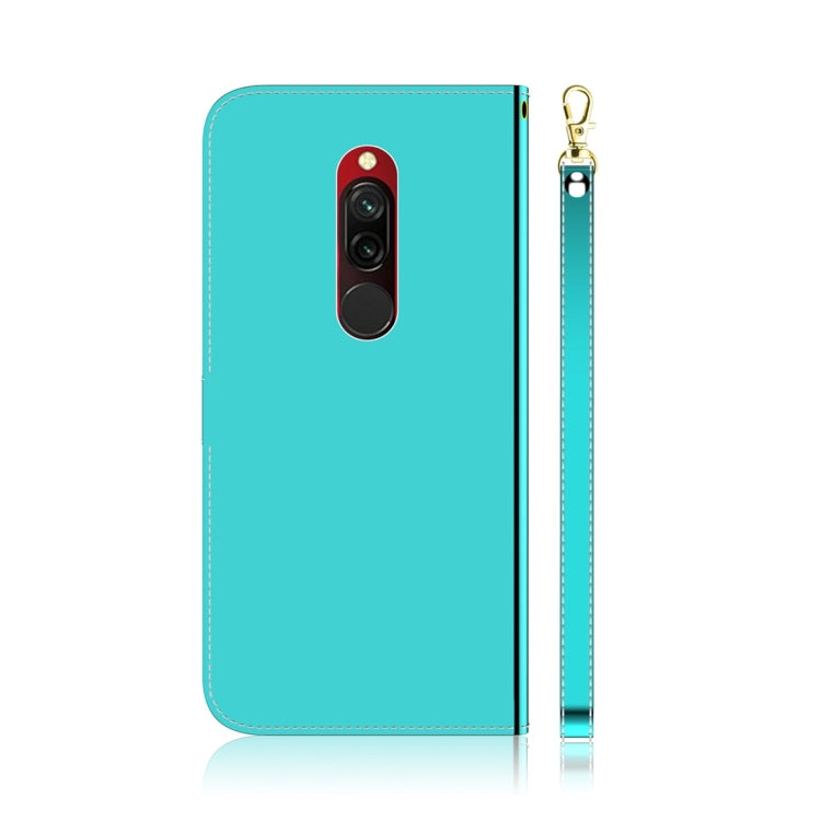 For Xiaomi Redmi 8 Imitated Mirror Surface Horizontal Flip Leather Case with Holder & Card Slots & Wallet & Lanyard