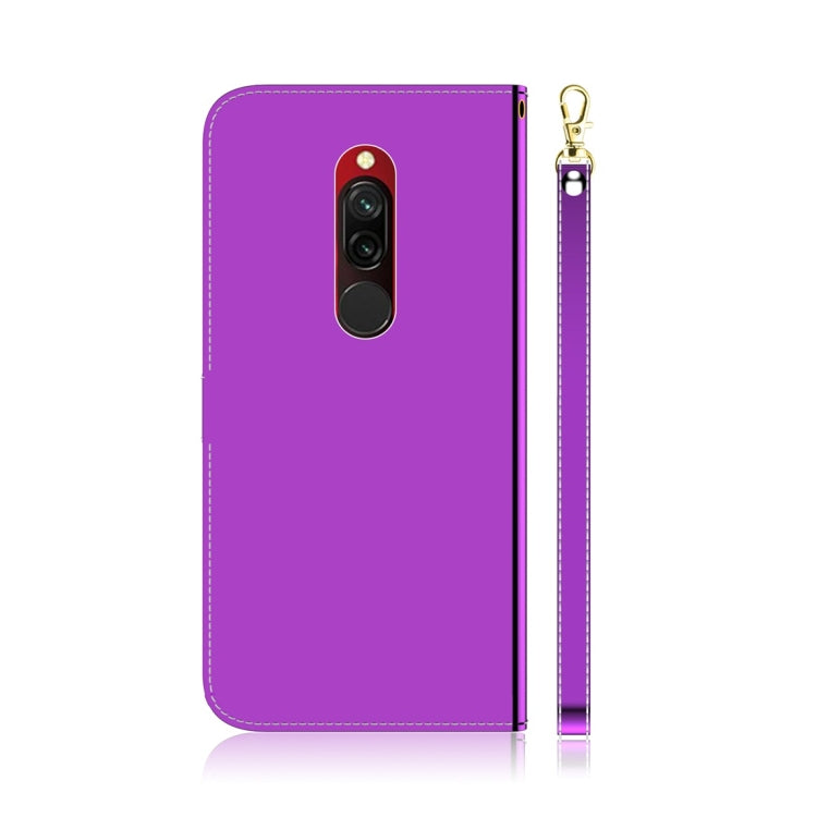 For Xiaomi Redmi 8 Imitated Mirror Surface Horizontal Flip Leather Case with Holder & Card Slots & Wallet & Lanyard