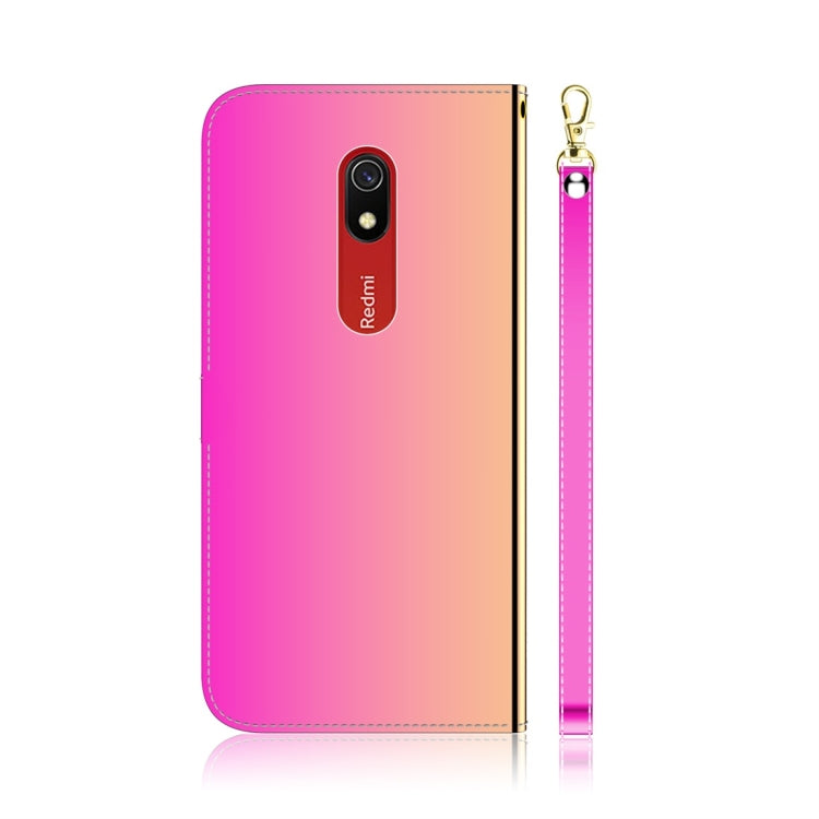 For Xiaomi Redmi 8A Imitated Mirror Surface Horizontal Flip Leather Case with Holder & Card Slots & Wallet & Lanyard