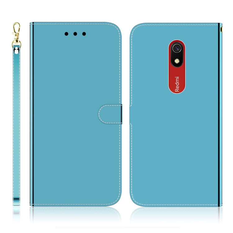 For Xiaomi Redmi 8A Imitated Mirror Surface Horizontal Flip Leather Case with Holder & Card Slots & Wallet & Lanyard