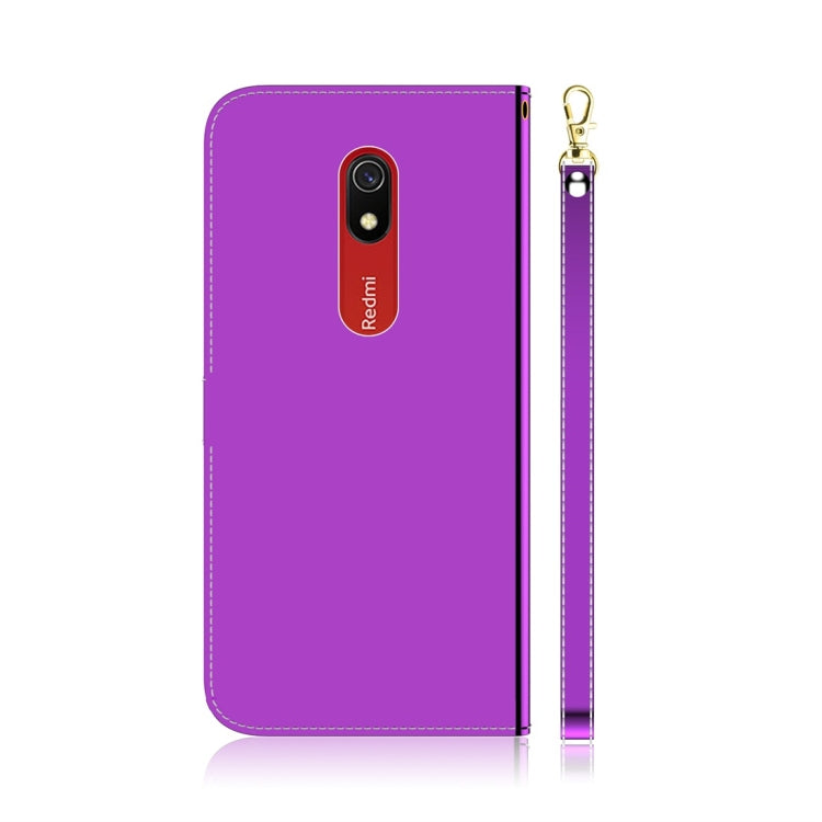 For Xiaomi Redmi 8A Imitated Mirror Surface Horizontal Flip Leather Case with Holder & Card Slots & Wallet & Lanyard