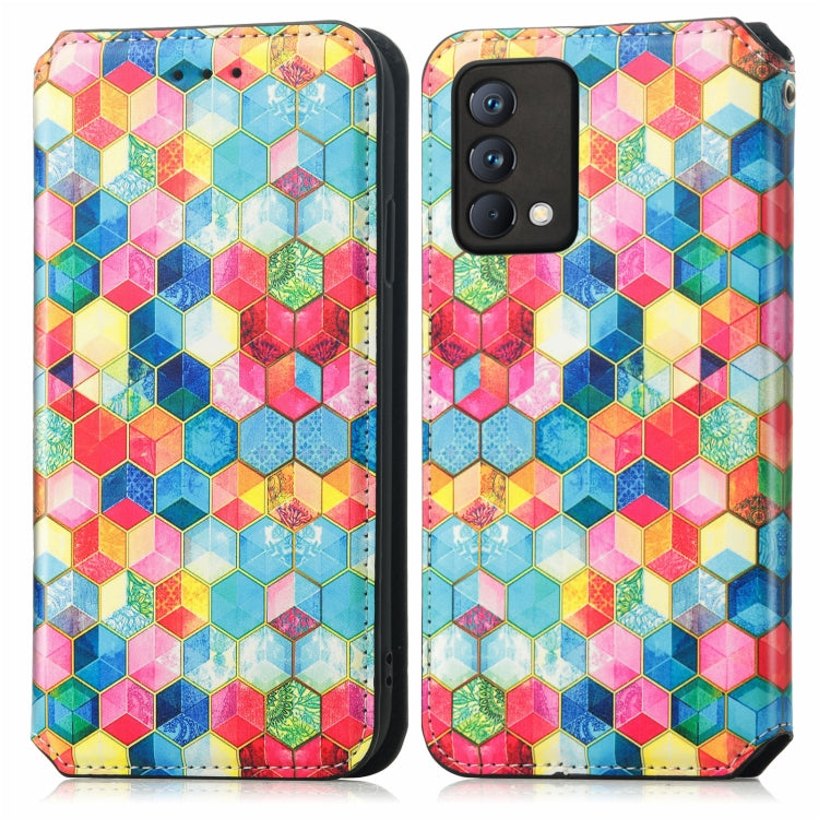 For OPPO Realme GT Master Colorful Magnetic Horizontal Flip PU Leather Case with Holder & Card Slot & Wallet