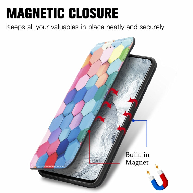 For OPPO Realme GT Master Colorful Magnetic Horizontal Flip PU Leather Case with Holder & Card Slot & Wallet