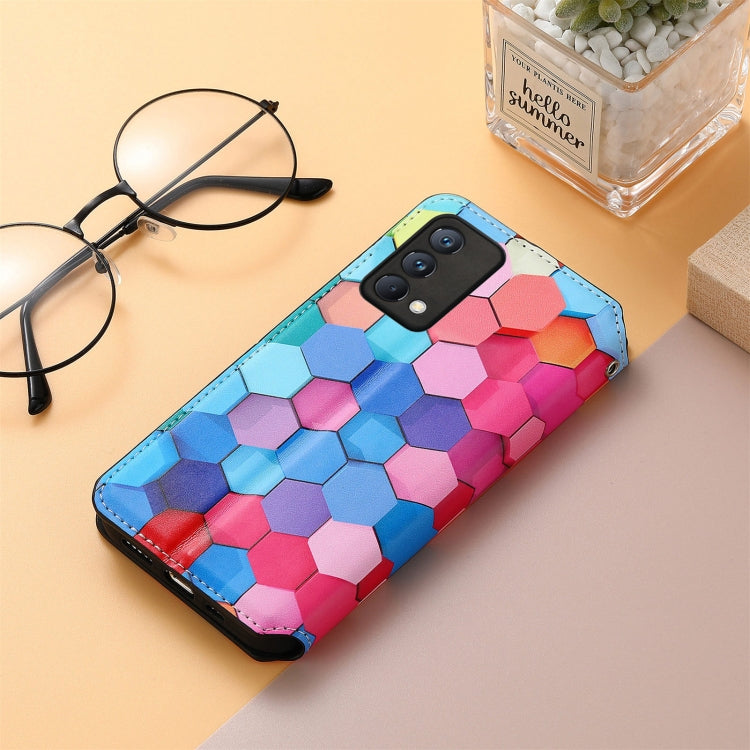 For OPPO Realme GT Master Colorful Magnetic Horizontal Flip PU Leather Case with Holder & Card Slot & Wallet