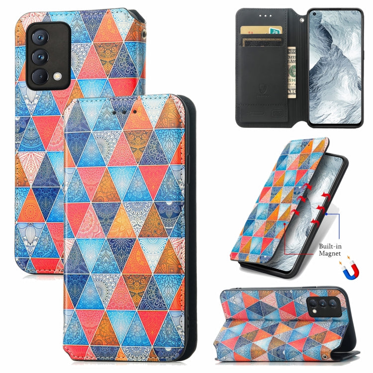 For OPPO Realme GT Master Colorful Magnetic Horizontal Flip PU Leather Case with Holder & Card Slot & Wallet