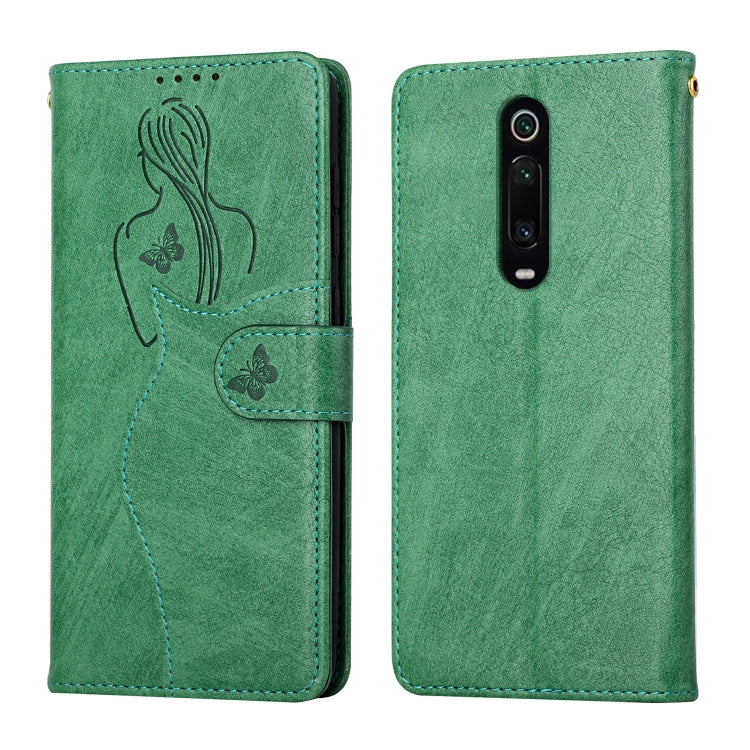 For Xiaomi Redmi K20 Beauty Girl Embossing Pattern Horizontal Flip Leather Case with Holder & Card Slot & Wallet & Photo Frame