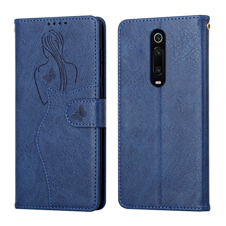 For Xiaomi Redmi K20 Beauty Girl Embossing Pattern Horizontal Flip Leather Case with Holder & Card Slot & Wallet & Photo Frame