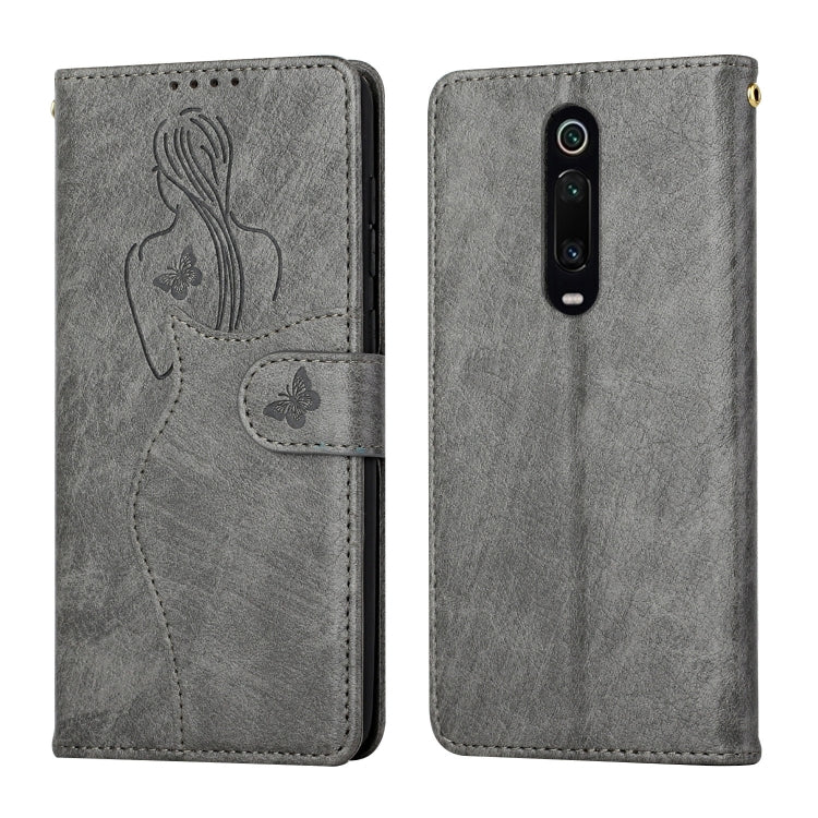 For Xiaomi Redmi K20 Beauty Girl Embossing Pattern Horizontal Flip Leather Case with Holder & Card Slot & Wallet & Photo Frame