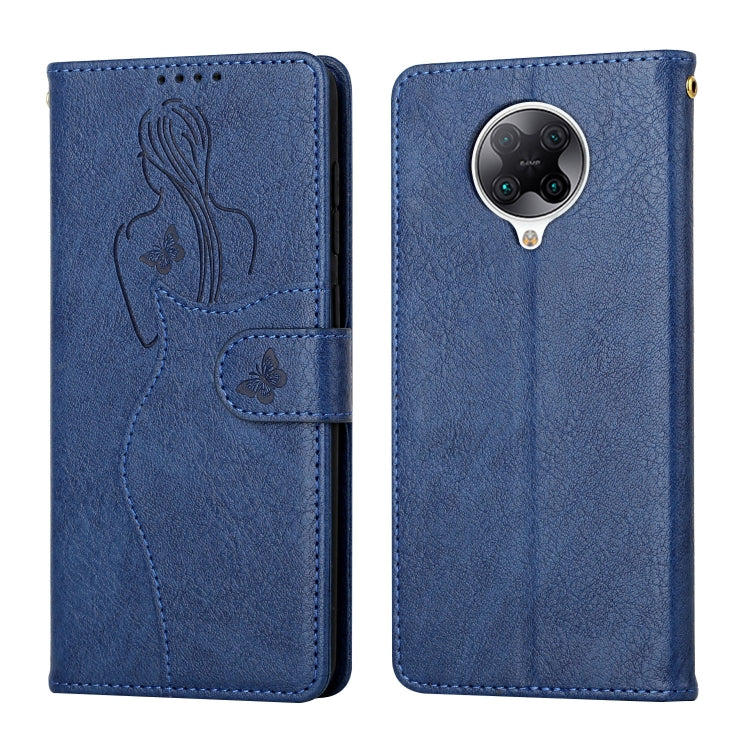 For Xiaomi Redmi K30 Pro Beauty Girl Embossing Pattern Horizontal Flip Leather Case with Holder & Card Slot & Wallet & Photo Frame