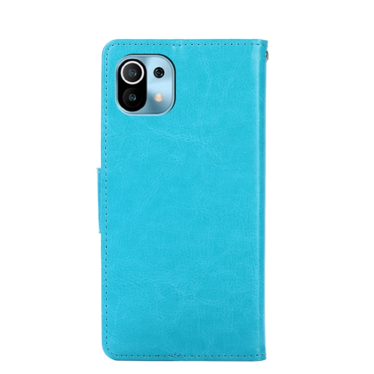 For Xiaomi Mi 11 Crystal Texture Horizontal Flip Leather Case with Holder & Card Slots & Wallet