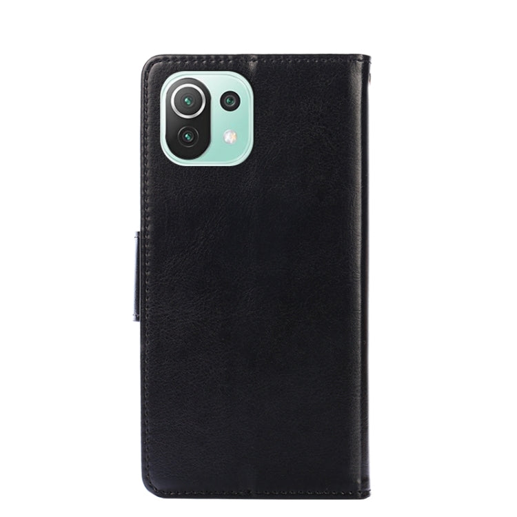 For Xiaomi Mi 11 Lite Crystal Texture Horizontal Flip Leather Case with Holder & Card Slots & Wallet