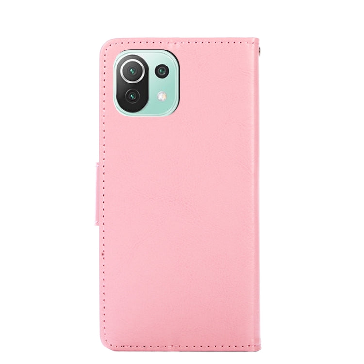 For Xiaomi Mi 11 Lite Crystal Texture Horizontal Flip Leather Case with Holder & Card Slots & Wallet