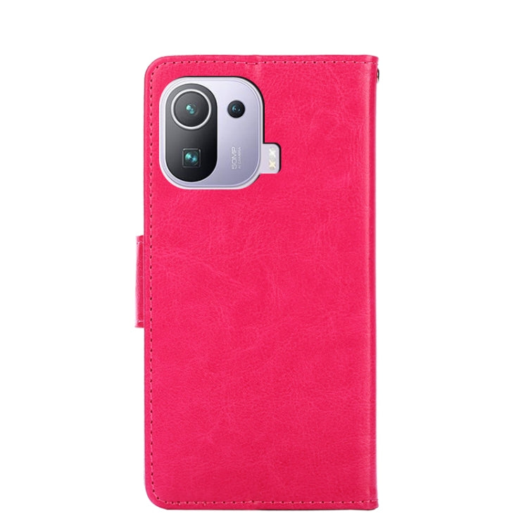 For Xiaomi Mi 11 Pro Crystal Texture Horizontal Flip Leather Case with Holder & Card Slots & Wallet