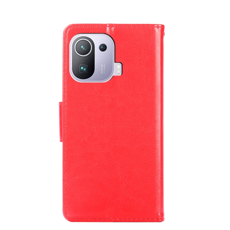 For Xiaomi Mi 11 Pro Crystal Texture Horizontal Flip Leather Case with Holder & Card Slots & Wallet