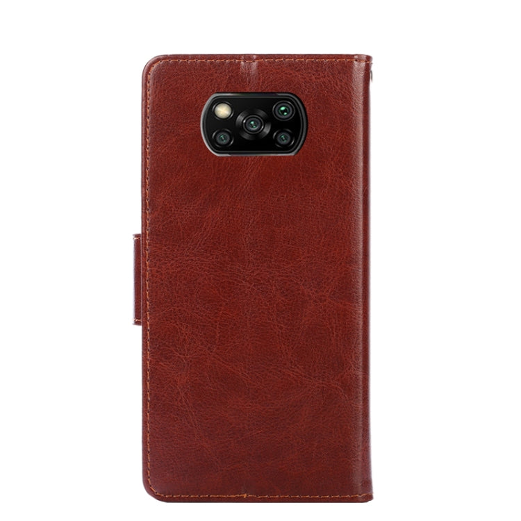 For Xiaomi Poco X3 NFC / Poco X3 Crystal Texture Horizontal Flip Leather Case with Holder & Card Slots & Wallet