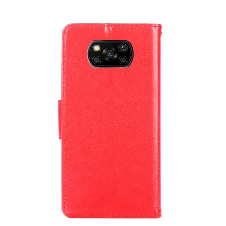 For Xiaomi Poco X3 NFC / Poco X3 Crystal Texture Horizontal Flip Leather Case with Holder & Card Slots & Wallet