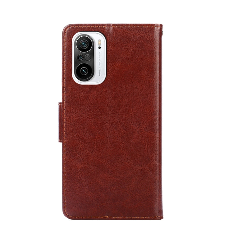 For Xiaomi Redmi K40 / K40 Pro Crystal Texture Horizontal Flip Leather Case with Holder & Card Slots & Wallet
