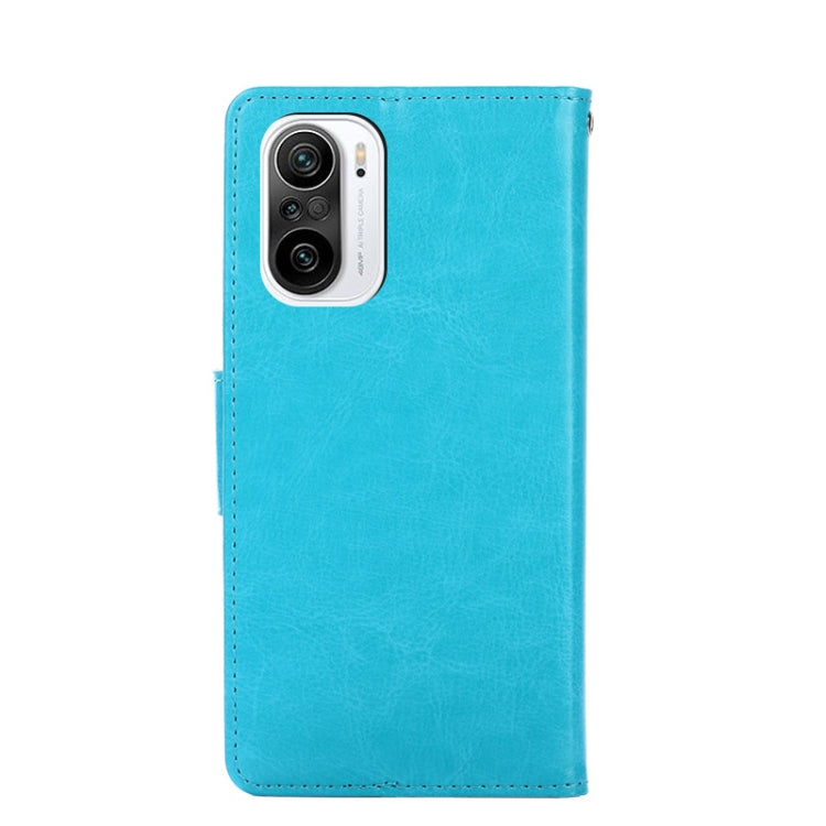 For Xiaomi Redmi K40 / K40 Pro Crystal Texture Horizontal Flip Leather Case with Holder & Card Slots & Wallet