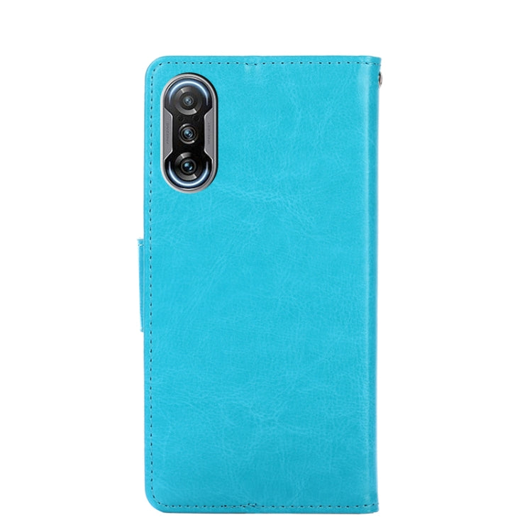 For Xiaomi Redmi K40 Gaming Crystal Texture Horizontal Flip Leather Case with Holder & Card Slots & Wallet