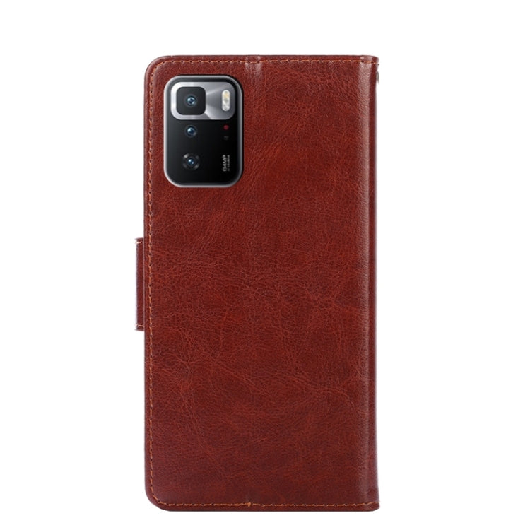 For Xiaomi Redmi Note 10 Pro (China) Crystal Texture Horizontal Flip Leather Case with Holder & Card Slots & Wallet