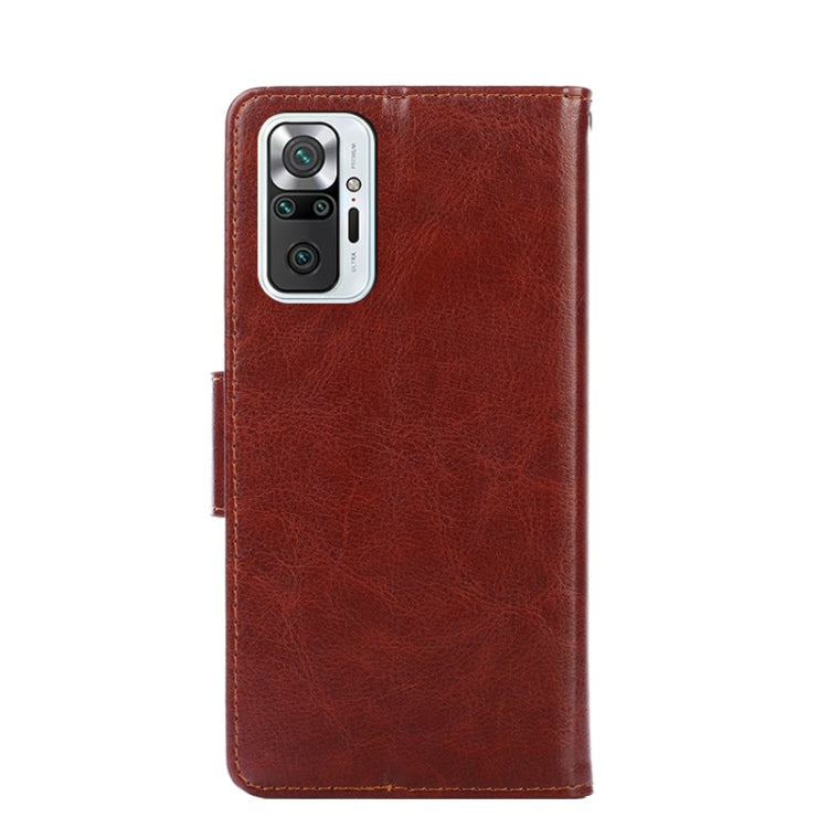 For Xiaomi Redmi Note 10 Pro / 10 Pro (India) / Note 10 Pro Max Crystal Texture Horizontal Flip Leather Case with Holder & Card Slots & Wallet