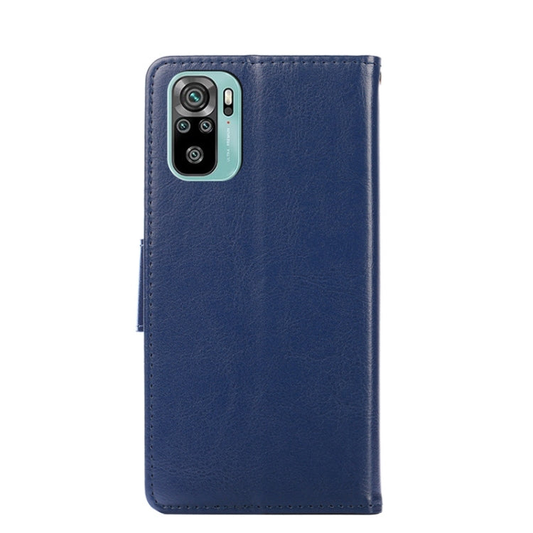 For Xiaomi Redmi Note 10 4G / Note 10S Crystal Texture Horizontal Flip Leather Case with Holder & Card Slots & Wallet