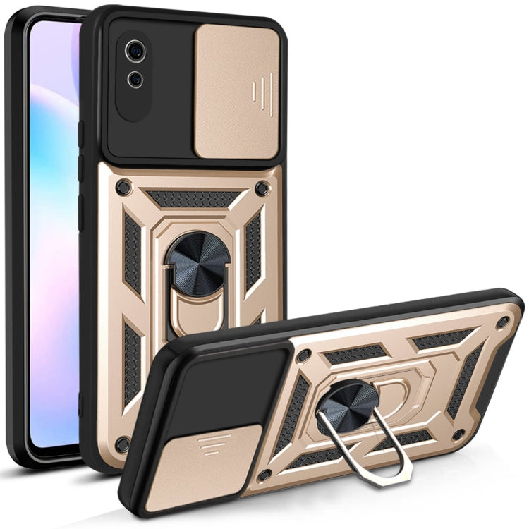 For Xiaomi Redmi 9A Sliding Camera Cover Design TPU+PC Protective Case