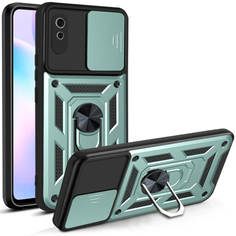 For Xiaomi Redmi 9A Sliding Camera Cover Design TPU+PC Protective Case