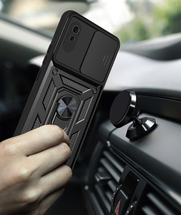 For Xiaomi Redmi 9A Sliding Camera Cover Design TPU+PC Protective Case