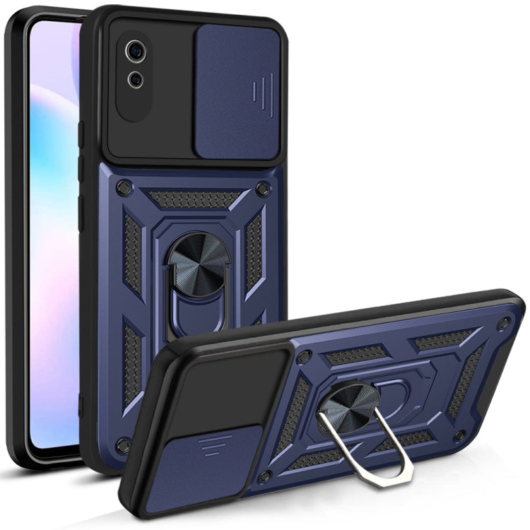 For Xiaomi Redmi 9A Sliding Camera Cover Design TPU+PC Protective Case