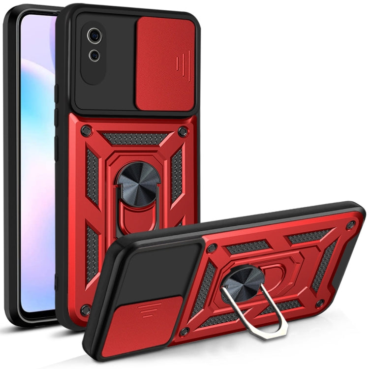 For Xiaomi Redmi 9A Sliding Camera Cover Design TPU+PC Protective Case