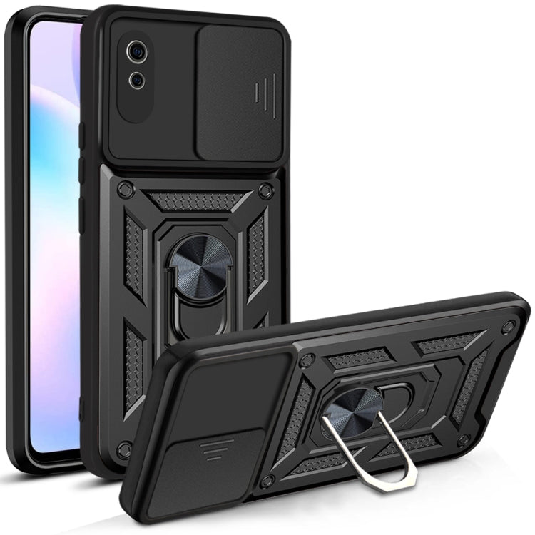 For Xiaomi Redmi 9A Sliding Camera Cover Design TPU+PC Protective Case