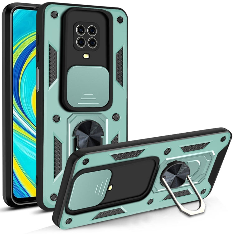 For Xiaomi Redmi Note 9S Sliding Camera Cover Design TPU+PC Protective Case