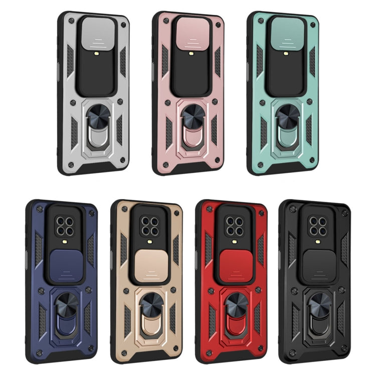 For Xiaomi Redmi Note 9S Sliding Camera Cover Design TPU+PC Protective Case