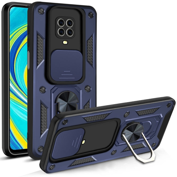 For Xiaomi Redmi Note 9S Sliding Camera Cover Design TPU+PC Protective Case